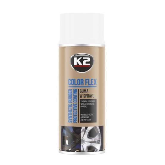 K2 COLOR FLEX rubber spray white 