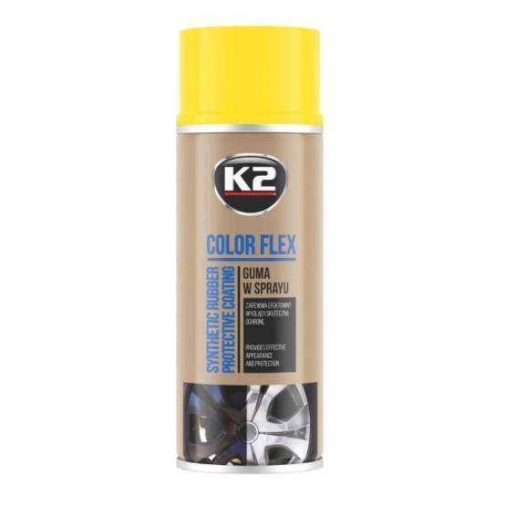K2 COLOR FLEX rubber spray yellow 