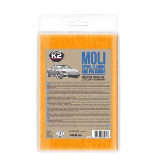 K2 MICRO-FIBRE MOLI for drying 40x40 žuta