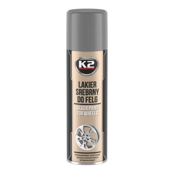K2 Silver laquer for wheels rally 500ml 