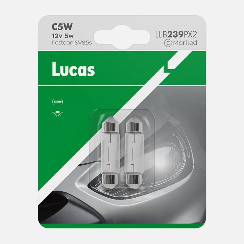 LUCAS 12V 5W SV8,5-8 C5W  á2 blister sijalice