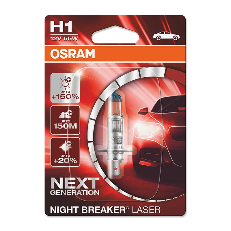 OSRAM 12V 55W H1 NIGHT BREAKER® LASER Blister á1 sijalice