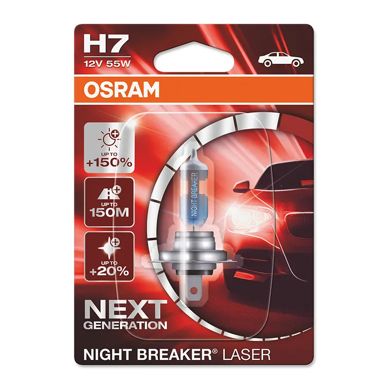 OSRAM 12V 55W H7 NIGHT BREAKER® LASER Blister á1 sijalice