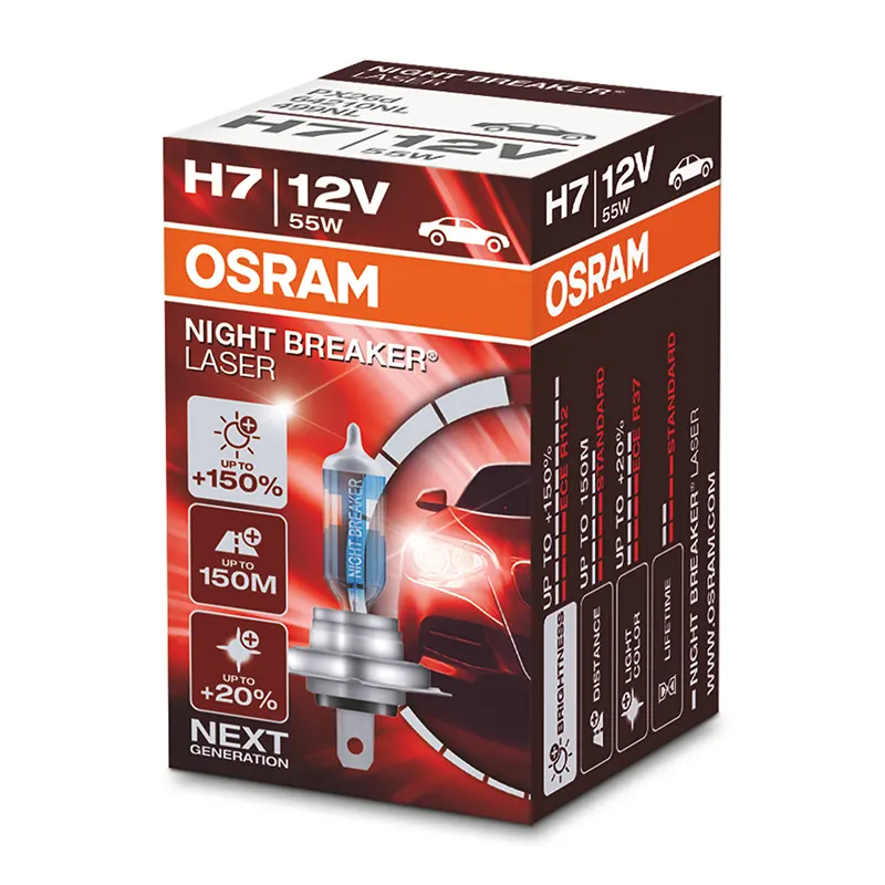 OSRAM 12V 55W H7 NIGHT BREAKER® LASER sijalice