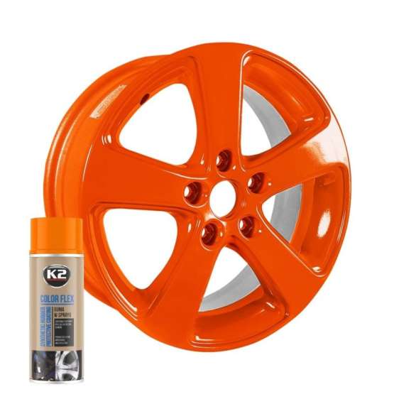 K2 COLOR FLEX rubber spray orange 