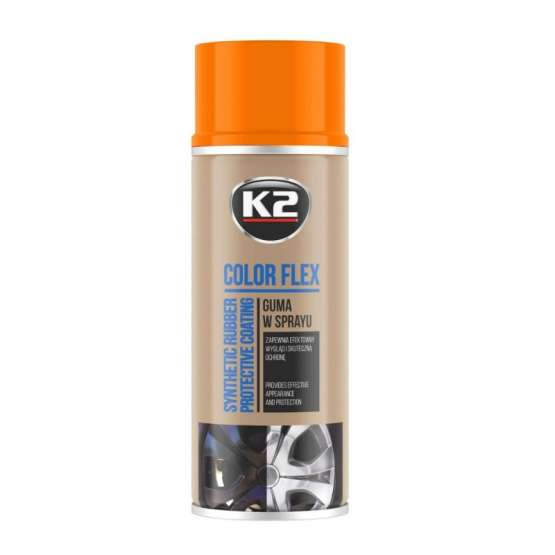 K2 COLOR FLEX rubber spray orange 